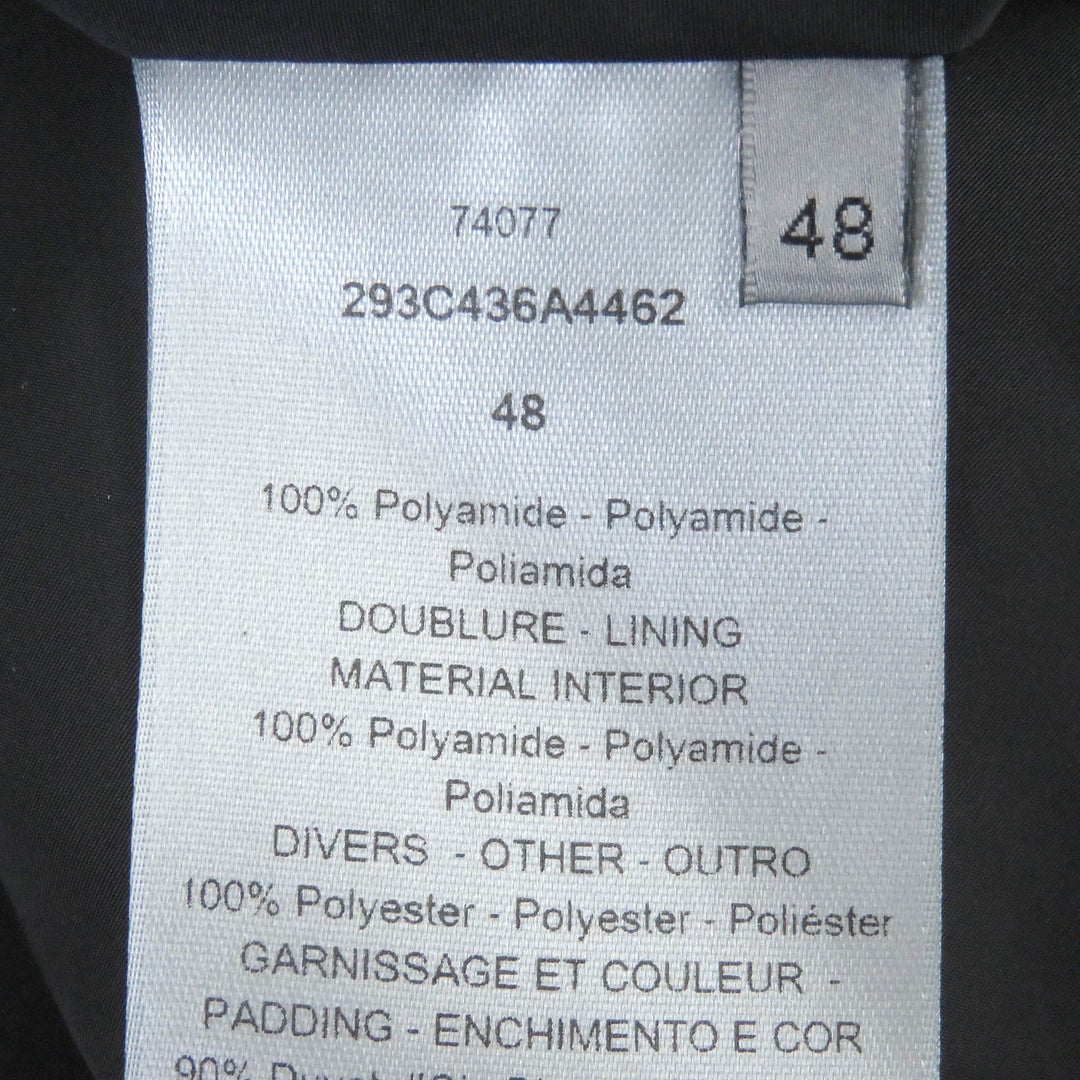 Dior HOMME Down jacket 293C436A4462 Main: 100% nylon, Part: 100% polyester, Filling: 90% down, Filling: 10% feather, Trimming: 50% nylon, 50% polyvinyl chloride Marron mens 48 Used Authentic