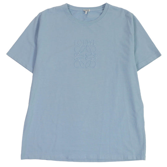 LOEWE Short sleeve T-shirt H526Y22XA4 Main: 100% cotton, some parts: 98% cotton, some parts: 2% elastane Light blue mens XL Used Authentic