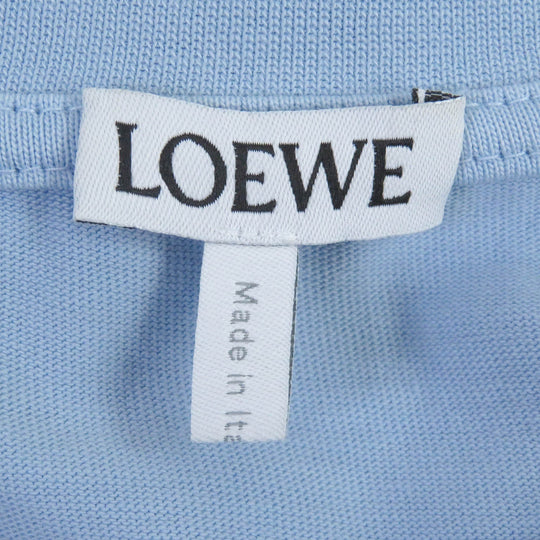 LOEWE Short sleeve T-shirt H526Y22XA4 Main: 100% cotton, some parts: 98% cotton, some parts: 2% elastane Light blue mens XL Used Authentic