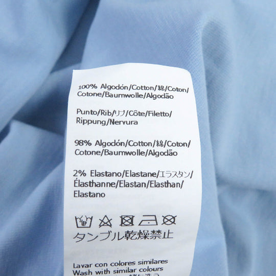 LOEWE Short sleeve T-shirt H526Y22XA4 Main: 100% cotton, some parts: 98% cotton, some parts: 2% elastane Light blue mens XL Used Authentic