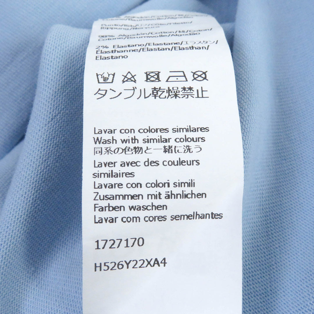 LOEWE Short sleeve T-shirt H526Y22XA4 Main: 100% cotton, some parts: 98% cotton, some parts: 2% elastane Light blue mens XL Used Authentic