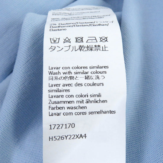 LOEWE Short sleeve T-shirt H526Y22XA4 Main: 100% cotton, some parts: 98% cotton, some parts: 2% elastane Light blue mens XL Used Authentic