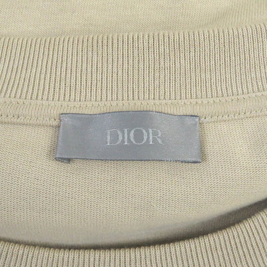 Dior HOMME Short sleeve T-shirt 483J636B0554 Main: 100% cotton, Part: 100% polyester beige mens X3L Used Authentic