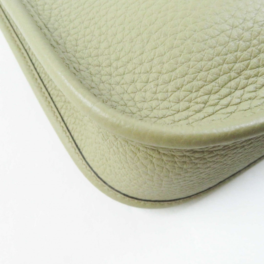 HERMES Shoulder Bag Main�FTaurillon Clemence Beige Alpha Evelyn TPM Women Used Authentic
