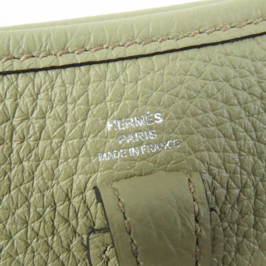 HERMES Shoulder Bag Main�FTaurillon Clemence Beige Alpha Evelyn TPM Women Used Authentic