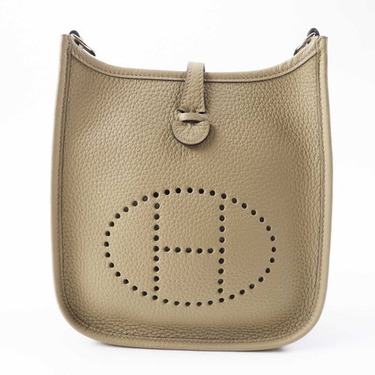 HERMES Shoulder Bag Main�FTaurillon Clemence Beige Alpha Evelyn TPM Women Used Authentic