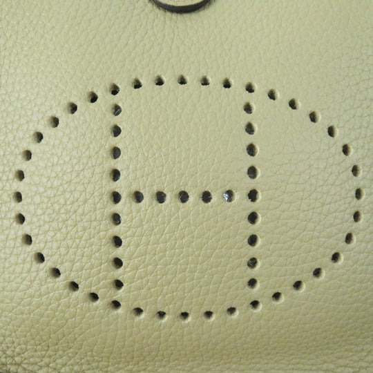 HERMES Shoulder Bag Main�FTaurillon Clemence Beige Alpha Evelyn TPM Women Used Authentic