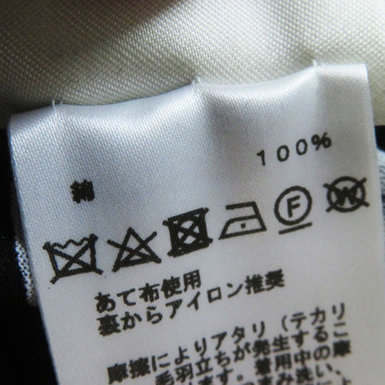 HERMES Short sleeve T-shirt Main: 100% cotton black PARCOURS SANS FAUTE PERFECT COURSE Women 34 Used Authentic