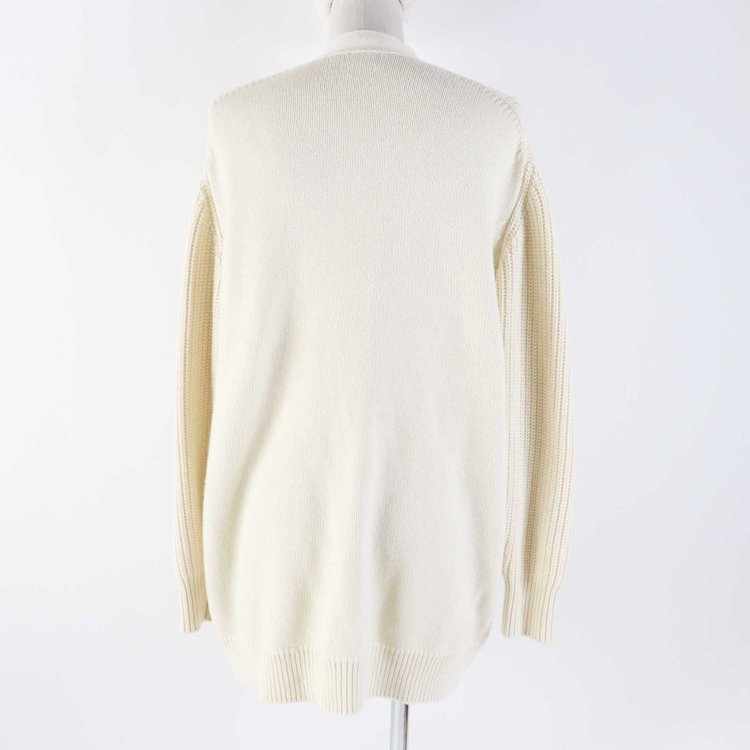 HERMES cardigan 3E2702D1 Outer material: 64% cashmere, Outer material: 36% cotton Ivory Women 34 Used Authentic