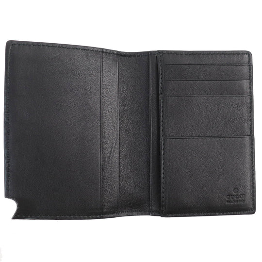 GUCCI Card Case 146230 Main: Leather black mens Used Authentic