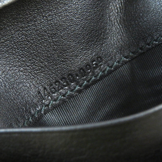 GUCCI Card Case 146230 Main: Leather black mens Used Authentic