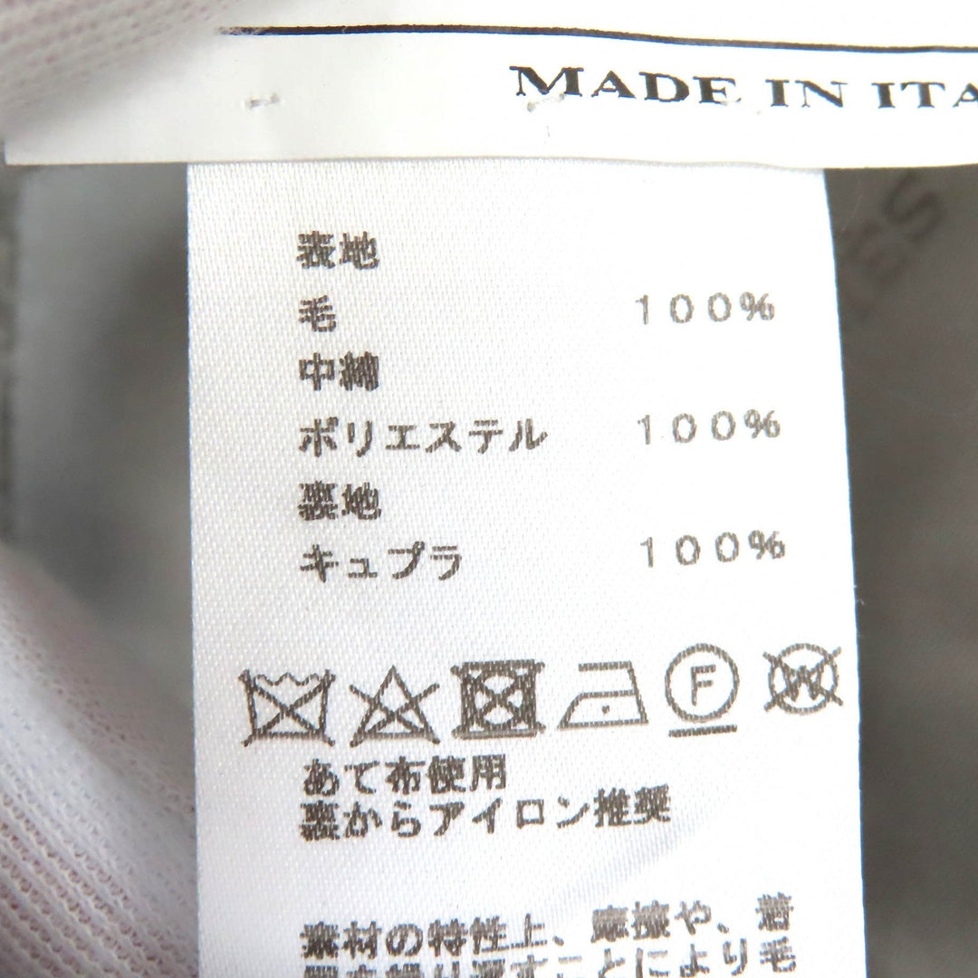 HERMES tailored jacket Outer: 100% wool, Filling: 100% polyester, Lining: 100% cupra gray mens 46 Used Authentic