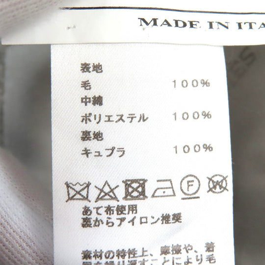 HERMES tailored jacket Outer: 100% wool, Filling: 100% polyester, Lining: 100% cupra gray mens 46 Used Authentic