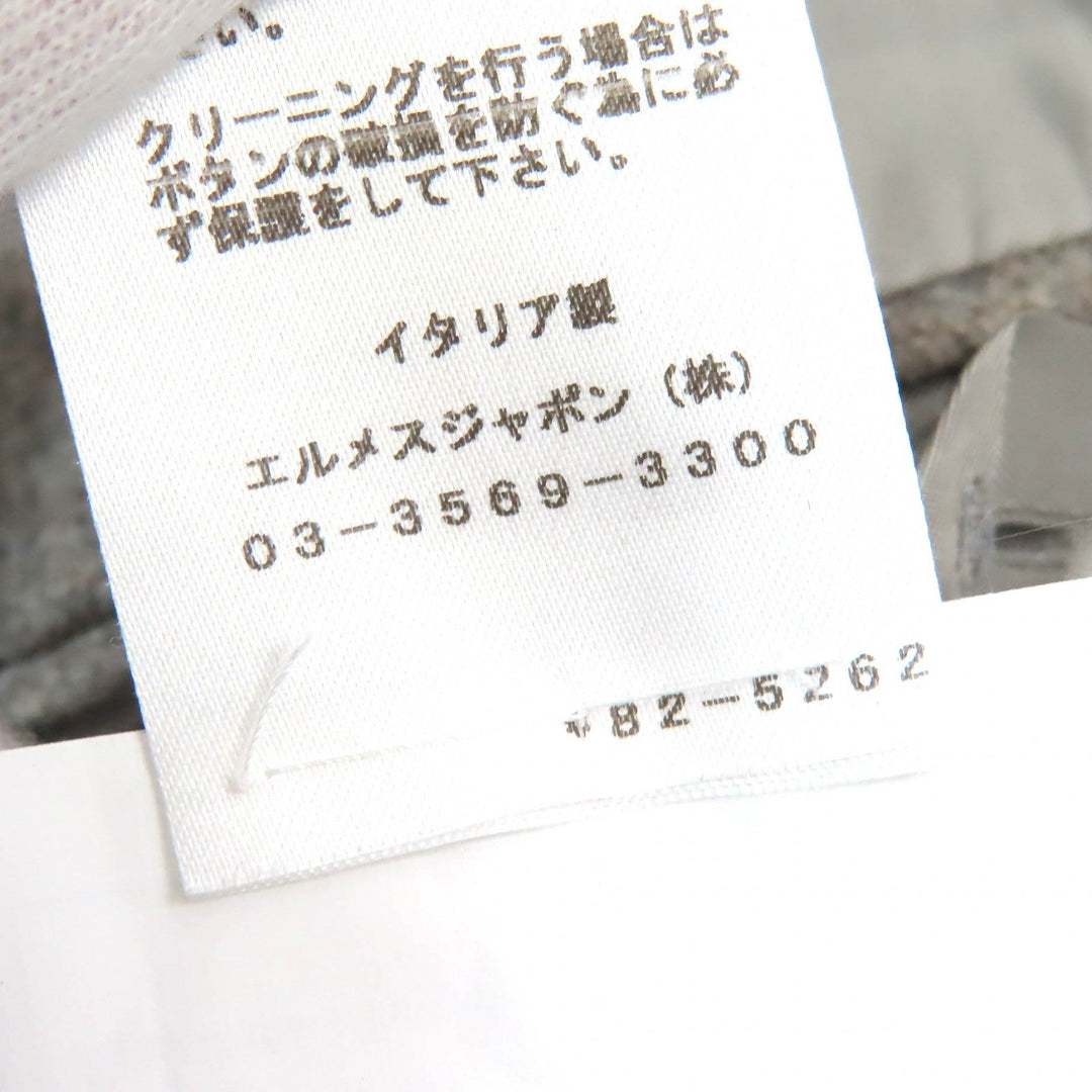 HERMES tailored jacket Outer: 100% wool, Filling: 100% polyester, Lining: 100% cupra gray mens 46 Used Authentic