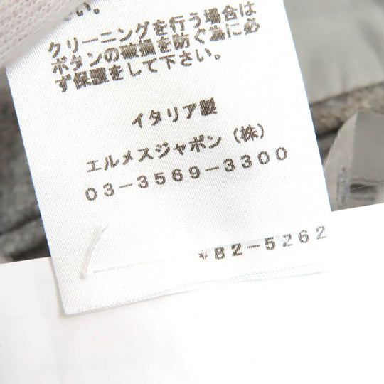 HERMES tailored jacket Outer: 100% wool, Filling: 100% polyester, Lining: 100% cupra gray mens 46 Used Authentic