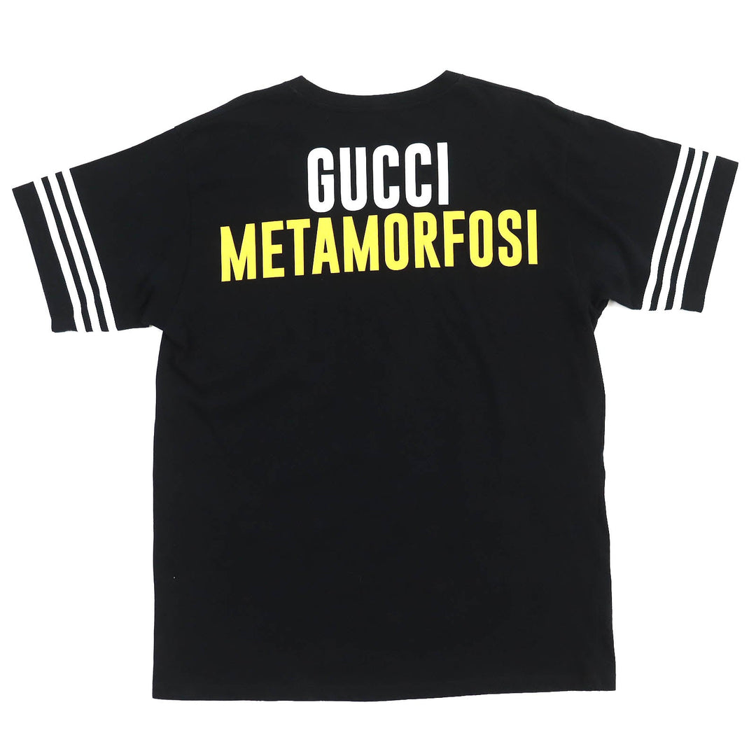GUCCI Short sleeve T-shirt 616036 Main: 100% cotton Black multicolor mens M Used Authentic