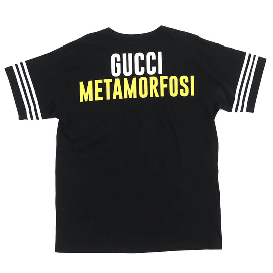 GUCCI Short sleeve T-shirt 616036 Main: 100% cotton Black multicolor mens M Used Authentic