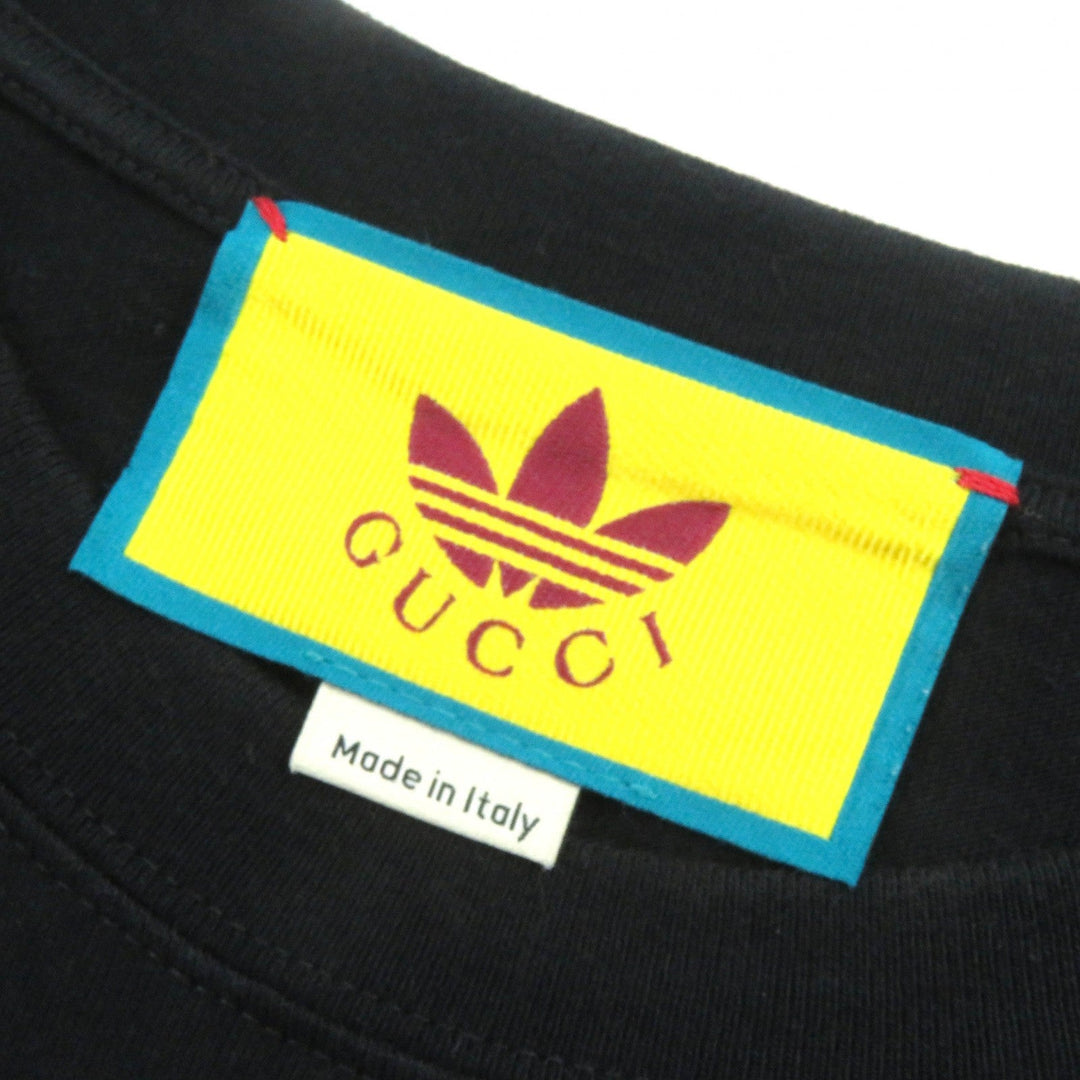 GUCCI Short sleeve T-shirt 616036 Main: 100% cotton Black multicolor mens M Used Authentic