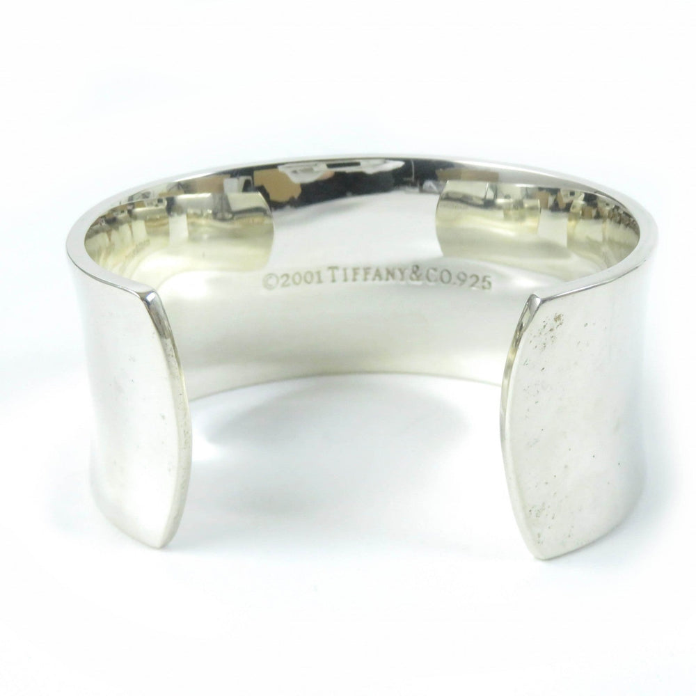 TIFFANY&Co. Bangle Main�FSV925 Silver Wide cuffs 1837 Women Used Authentic