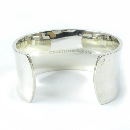 TIFFANY&Co. Bangle Main�FSV925 Silver Wide cuffs 1837 Women Used Authentic