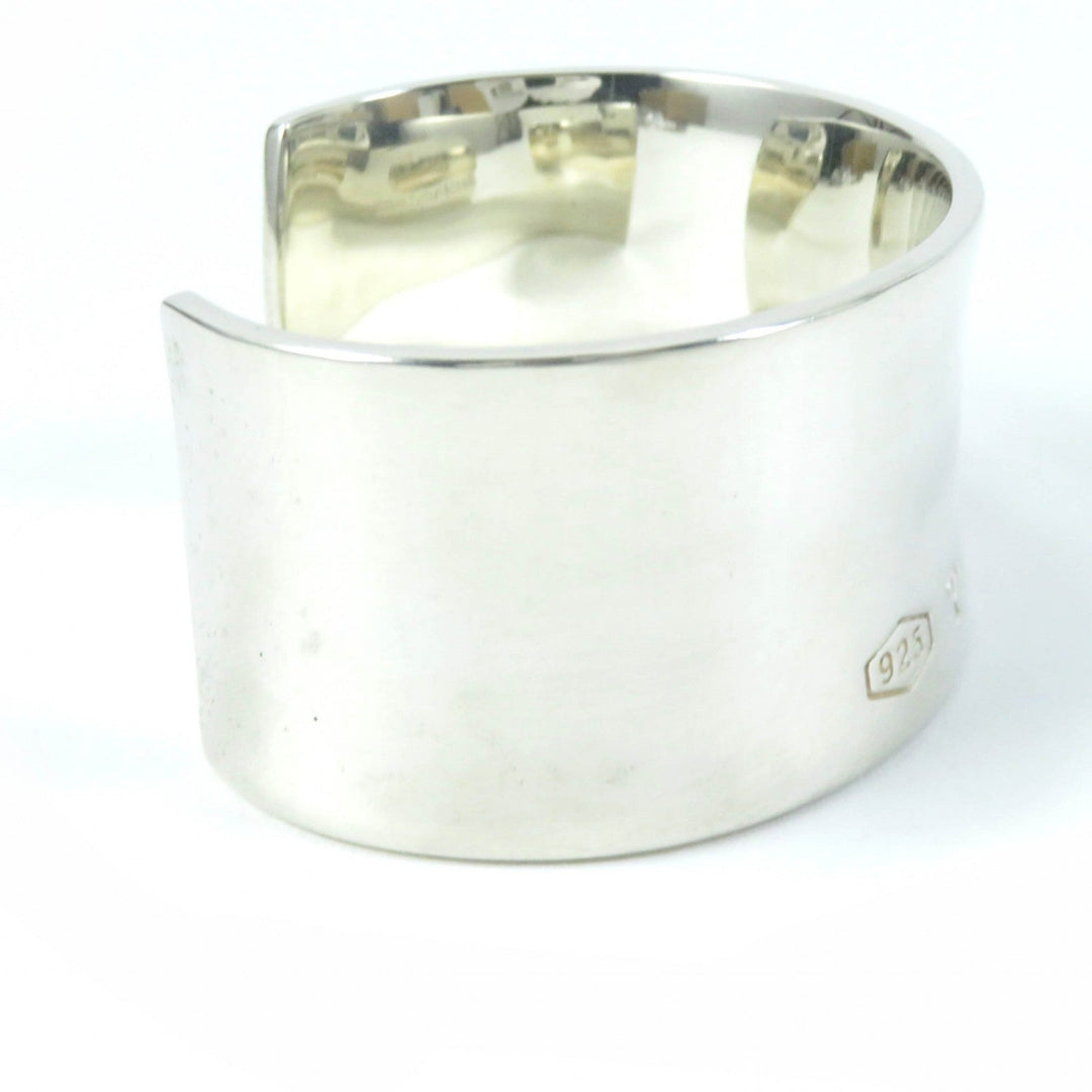 TIFFANY&Co. Bangle Main�FSV925 Silver Wide cuffs 1837 Women Used Authentic