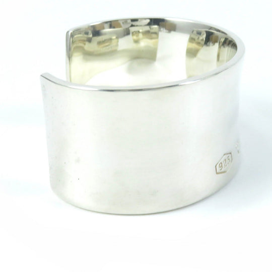 TIFFANY&Co. Bangle Main�FSV925 Silver Wide cuffs 1837 Women Used Authentic