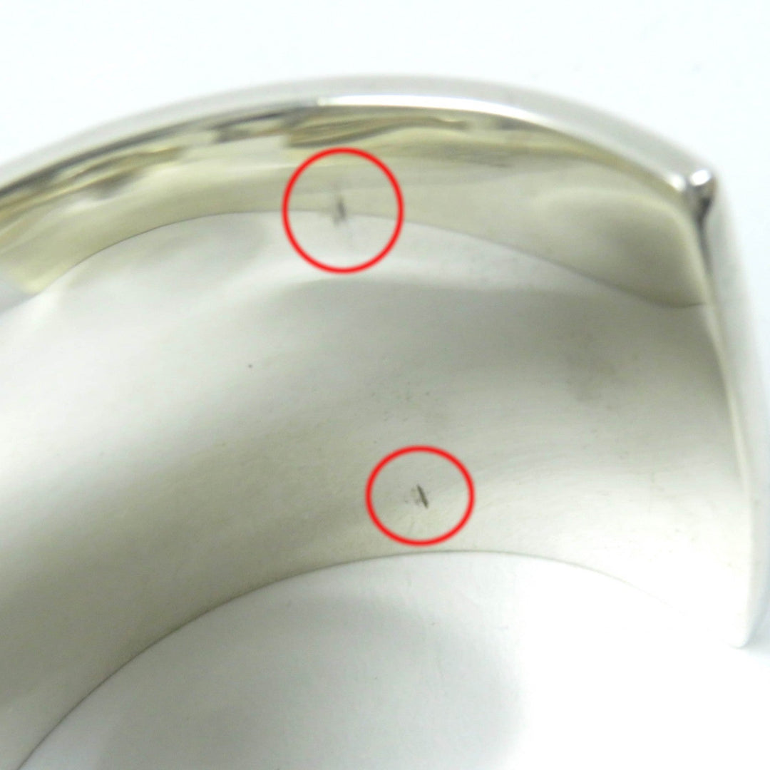 TIFFANY&Co. Bangle Main�FSV925 Silver Wide cuffs 1837 Women Used Authentic
