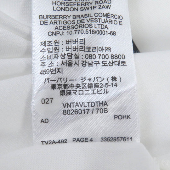 BURBERRY Short sleeve T-shirt 8026017 cotton white S