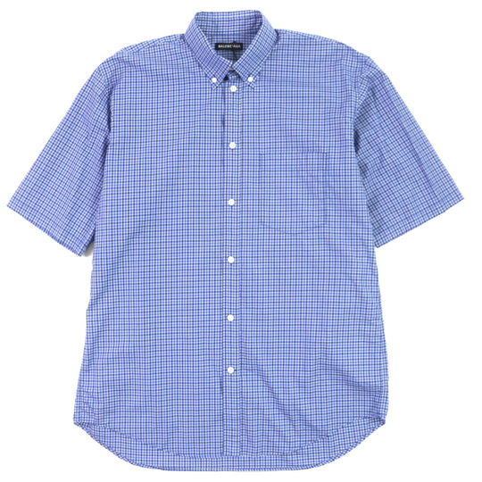 BALENCIAGA Short sleeve shirt 556913 Main: 100% cotton blue mens 37 Used Authentic