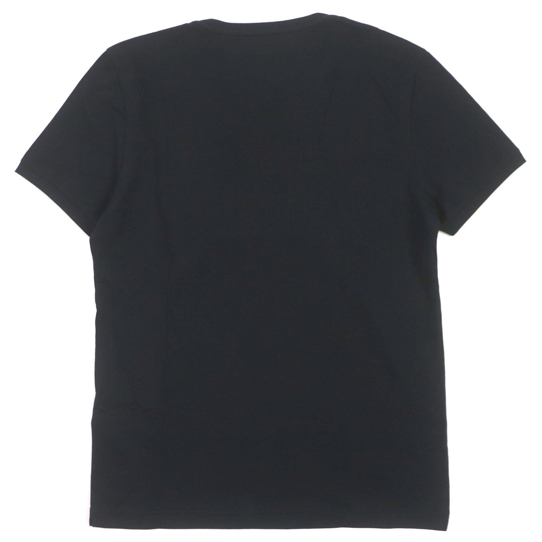FENDI Short sleeve T-shirt FY0894 Main: 100% cotton, embroidery: 100% crystal black mens S Used Authentic
