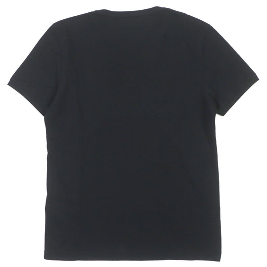 FENDI Short sleeve T-shirt FY0894 Main: 100% cotton, embroidery: 100% crystal black mens S Used Authentic