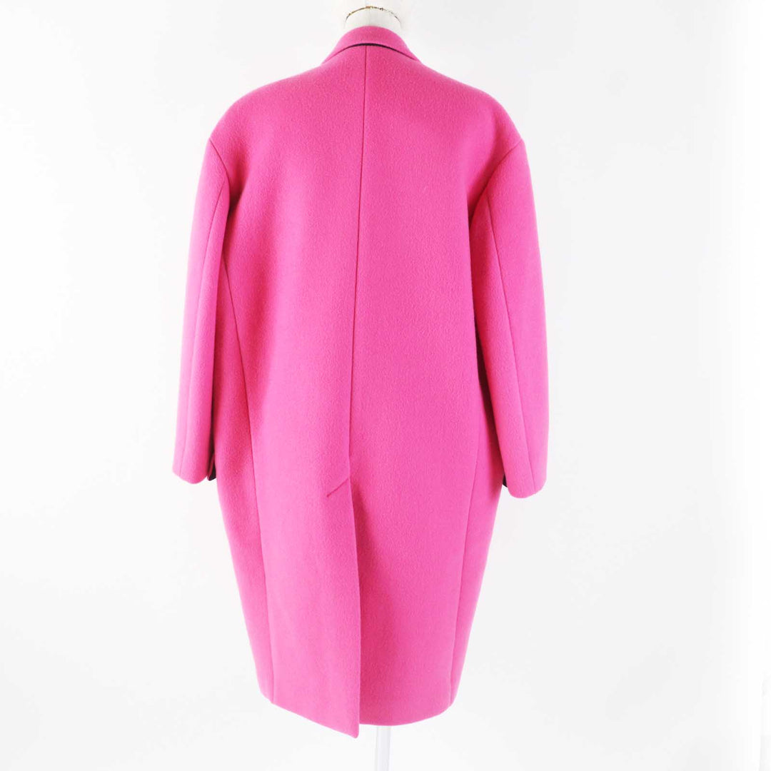 CELINE coat 2 8H13/4903 Outer: 100% cashmere, Lining: 100% silk pink Egg Crombie Coat Women 34 Used Authentic