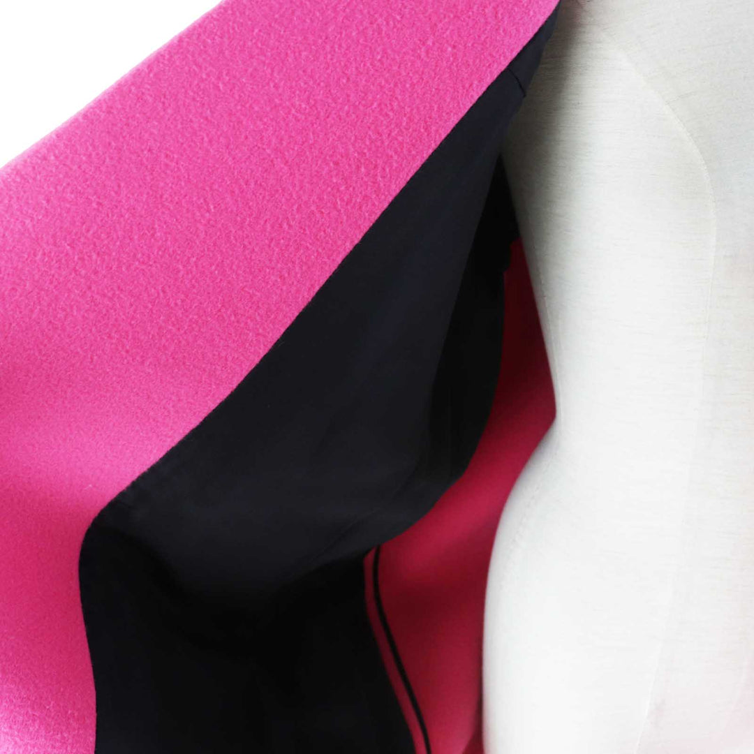 CELINE coat 2 8H13/4903 Outer: 100% cashmere, Lining: 100% silk pink Egg Crombie Coat Women 34 Used Authentic