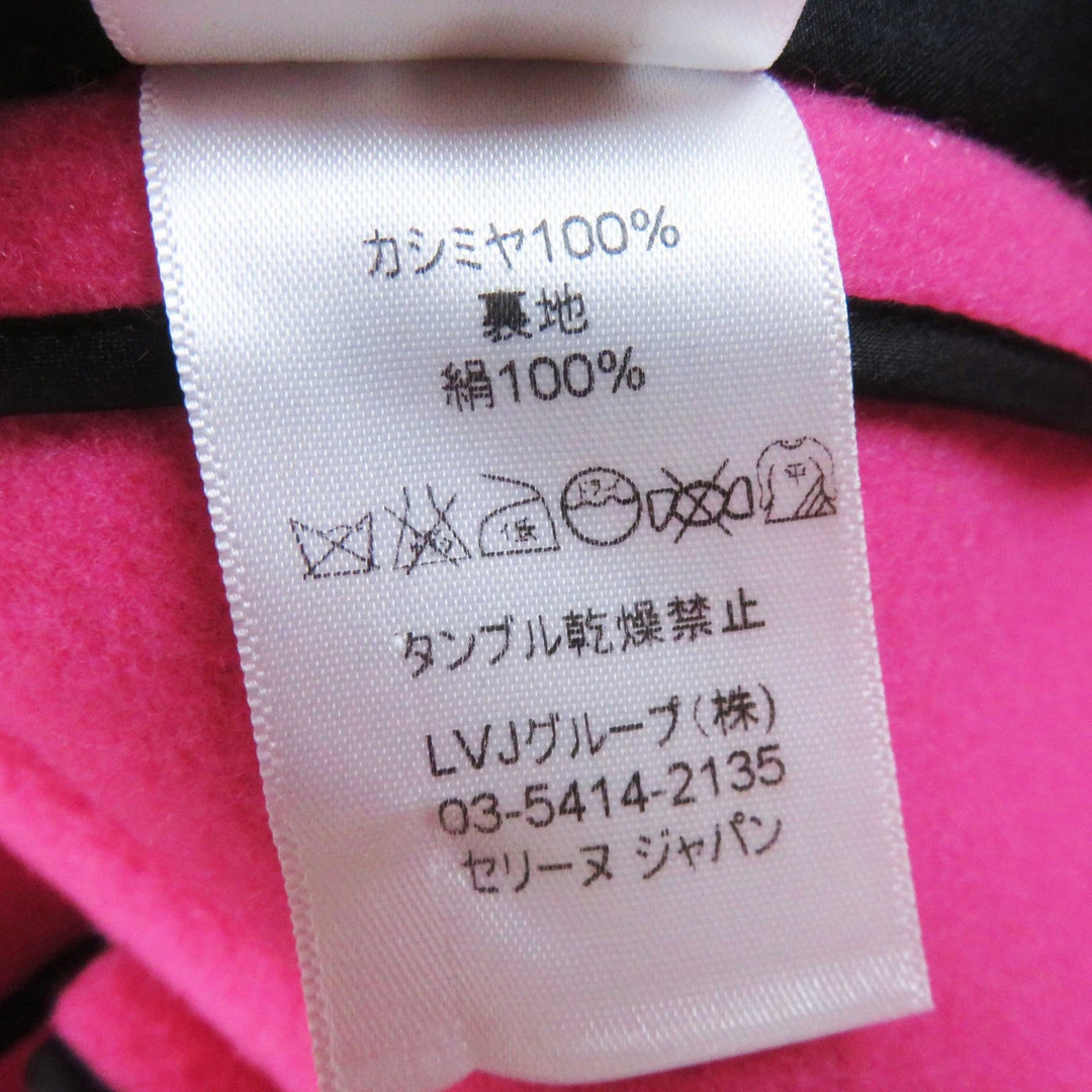 CELINE coat 2 8H13/4903 Outer: 100% cashmere, Lining: 100% silk pink Egg Crombie Coat Women 34 Used Authentic