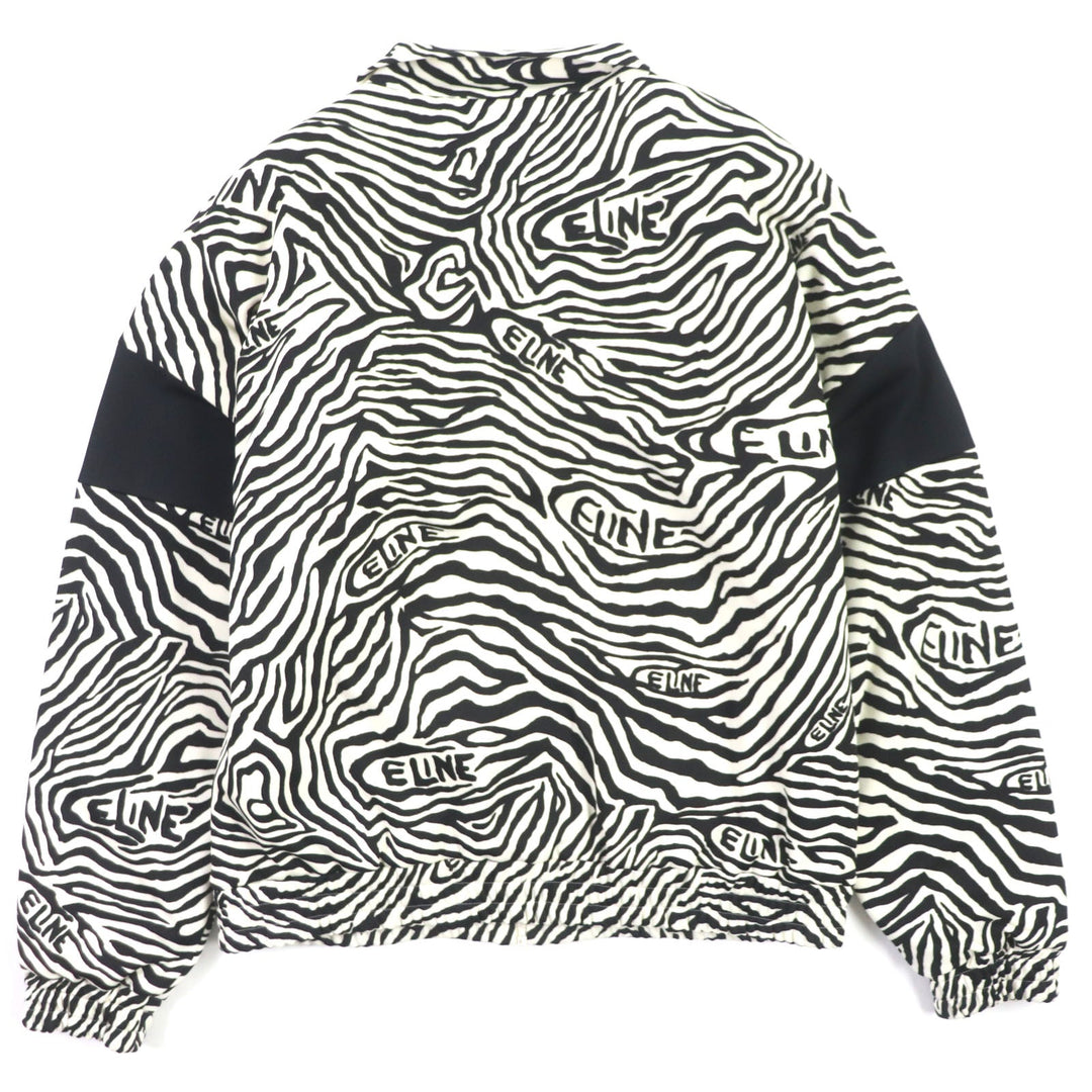 CELINE Track jacket 2Y880426S Outer: 100% polyester, Lining: 100% rayon, Filling: 100% polyester Black White mens L Used Authentic