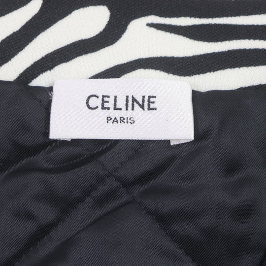 CELINE Track jacket 2Y880426S Outer: 100% polyester, Lining: 100% rayon, Filling: 100% polyester Black White mens L Used Authentic