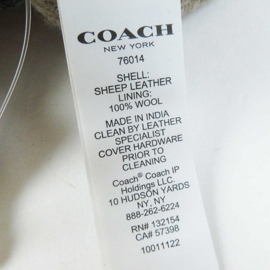 COACH gloves Main: Leather, Lining: 100% wool Red Women 7 Used Authentic