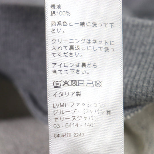 CELINE pullover 2Y819670Q Main: 100% cotton Grey Red Blue mens S Used Authentic