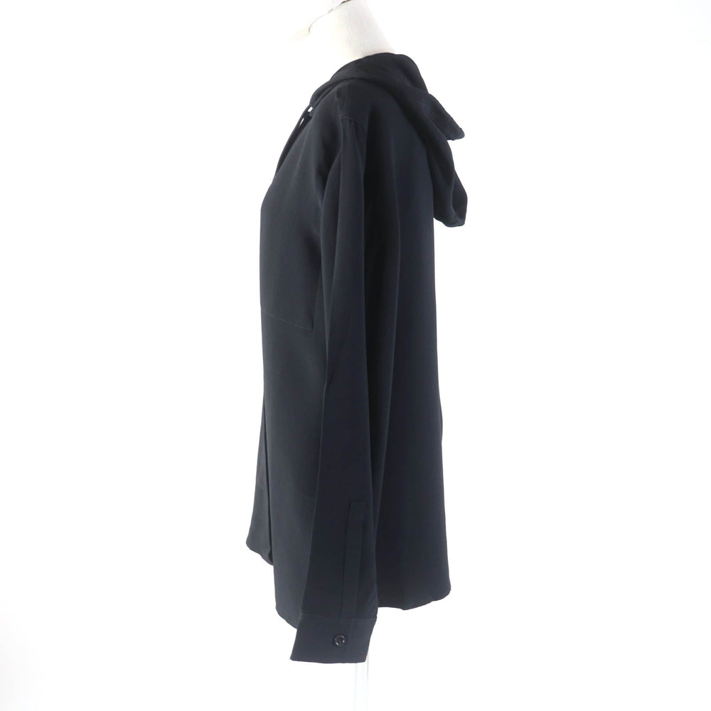 BURBERRY Long sleeve shirt 8044668 Main: 100% viscose black Women 38 Used Authentic
