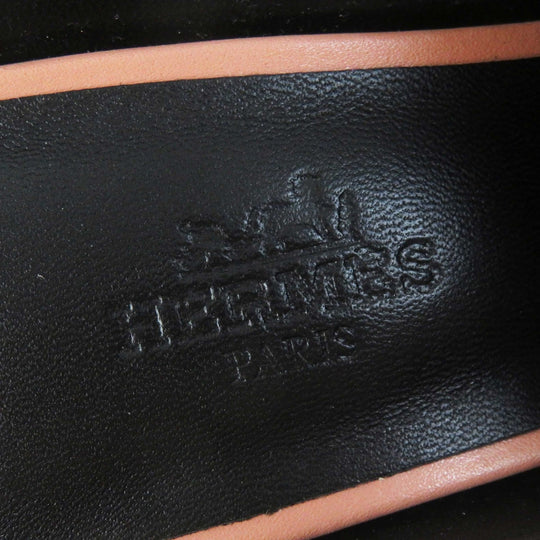 HERMES Mule Main: Leather Multi Blossom Women 36 1/2 Used Authentic