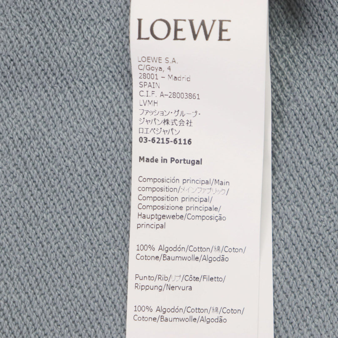 LOEWE Hoodie H526Y25J13 Main: 100% cotton, Part: 100% cotton, Leather part: Calfskin Multi mens M Used Authentic