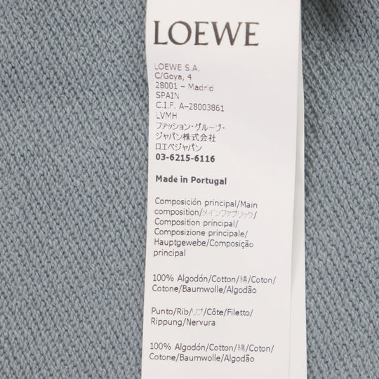 LOEWE Hoodie H526Y25J13 Main: 100% cotton, Part: 100% cotton, Leather part: Calfskin Multi mens M Used Authentic