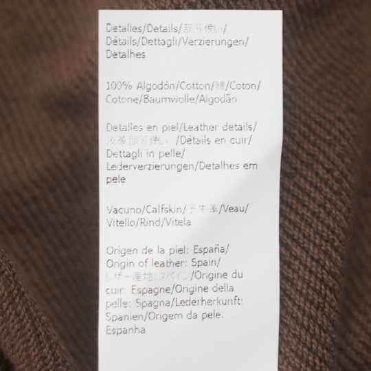 LOEWE Hoodie H526Y25J13 Main: 100% cotton, Part: 100% cotton, Leather part: Calfskin Multi mens M Used Authentic