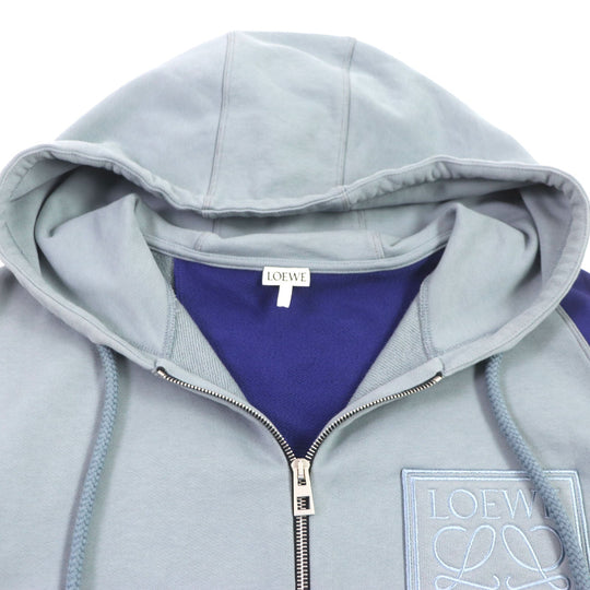 LOEWE Hoodie H526Y25J13 Main: 100% cotton, Part: 100% cotton, Leather part: Calfskin Multi mens M Used Authentic