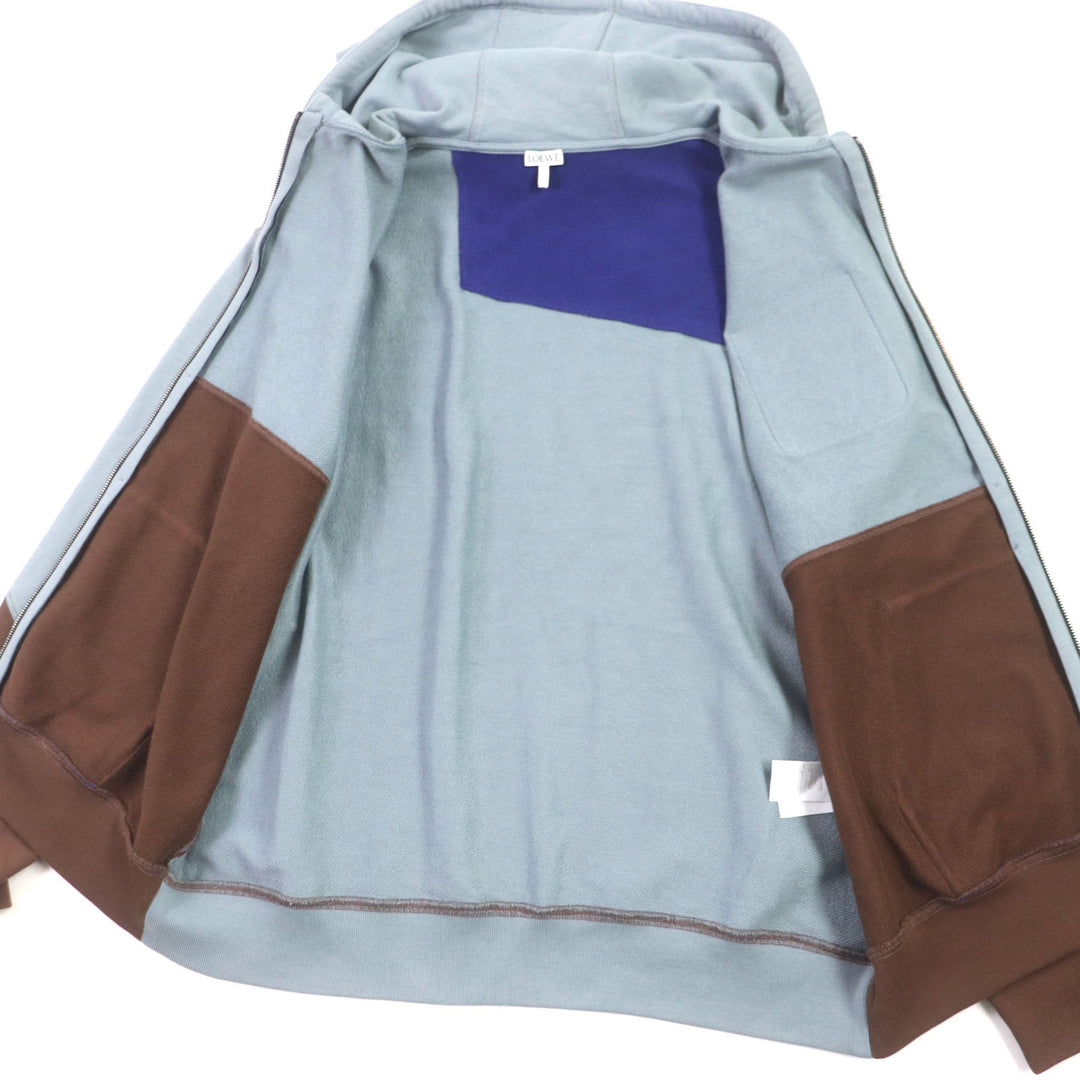 LOEWE Hoodie H526Y25J13 Main: 100% cotton, Part: 100% cotton, Leather part: Calfskin Multi mens M Used Authentic