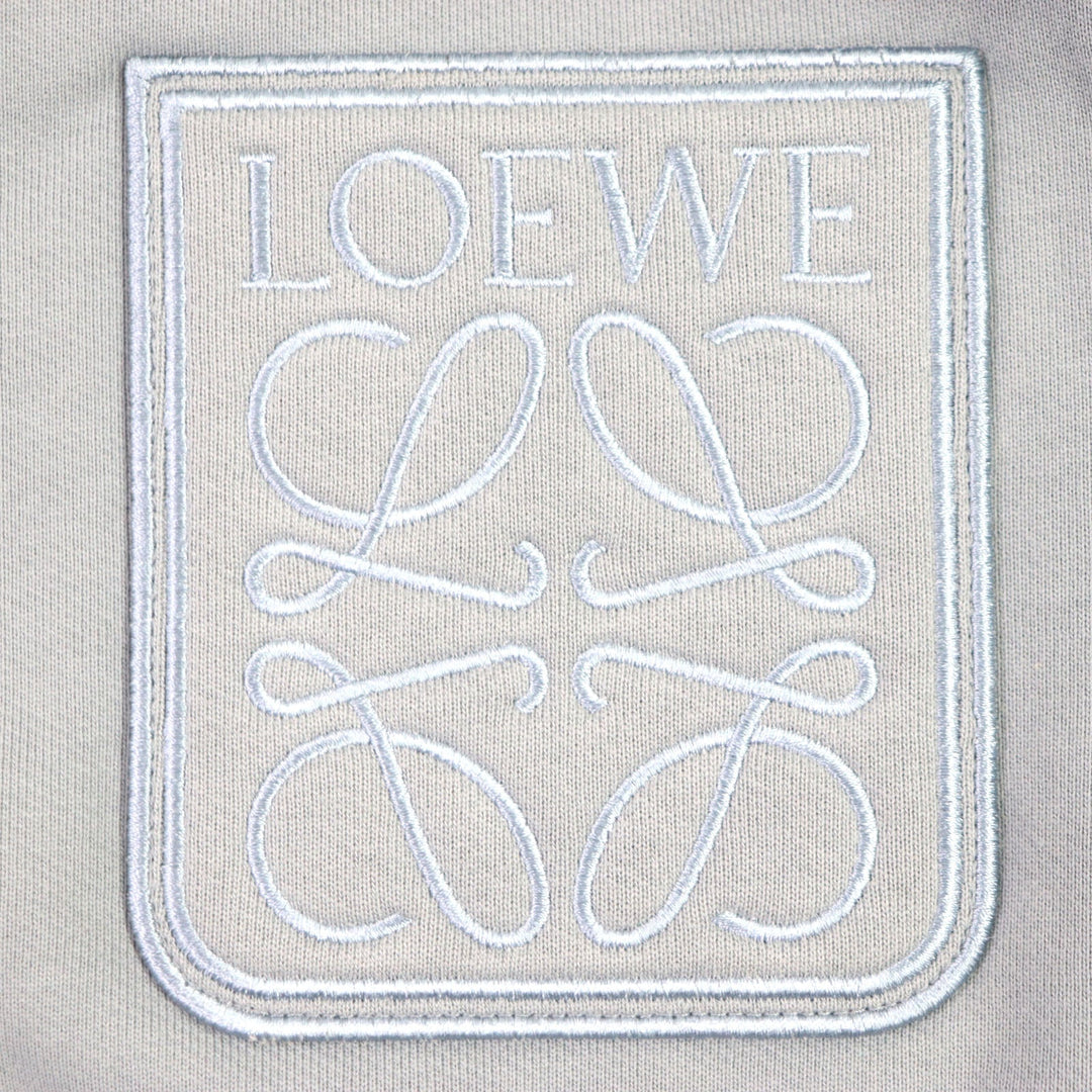 LOEWE Hoodie H526Y25J13 Main: 100% cotton, Part: 100% cotton, Leather part: Calfskin Multi mens M Used Authentic