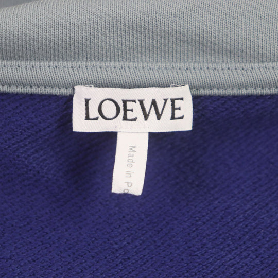 LOEWE Hoodie H526Y25J13 Main: 100% cotton, Part: 100% cotton, Leather part: Calfskin Multi mens M Used Authentic