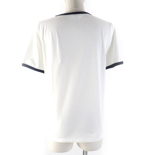 CELINE Short sleeve T-shirt 2X872671Q Main: 100% cotton White navy CELINE PARIS T-SHIRT IN COTTON JERSEY Women S Used Authentic