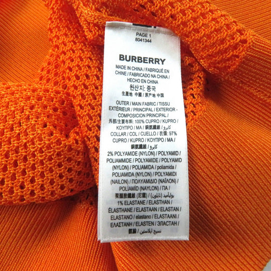 BURBERRY Tunic 8041344 Main: 97% cupra, Main: 2% nylon, Main: 1% elastane Orange Women S P Used Authentic