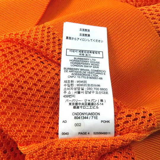 BURBERRY Tunic 8041344 Main: 97% cupra, Main: 2% nylon, Main: 1% elastane Orange Women S P Used Authentic